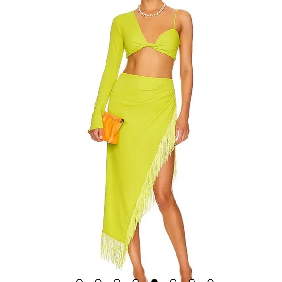 NBD Skirts Nbd Arianna Top Cecilia Skirt In Acid Green Poshmark